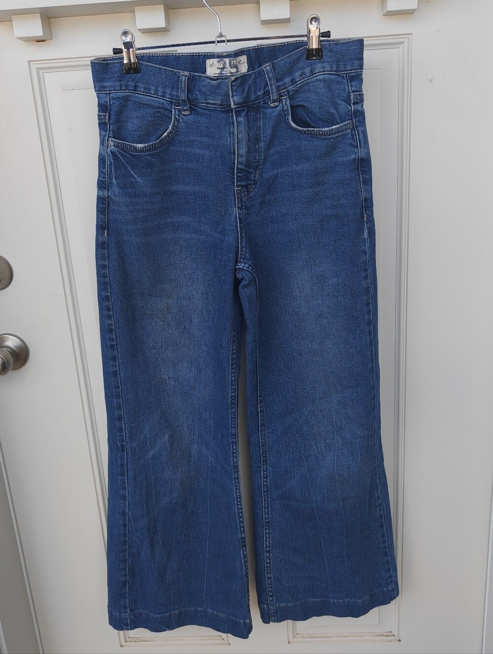 Free People We The Free Wide-Leg Jeans Women’s 25 Medium Wash Blue High Rise